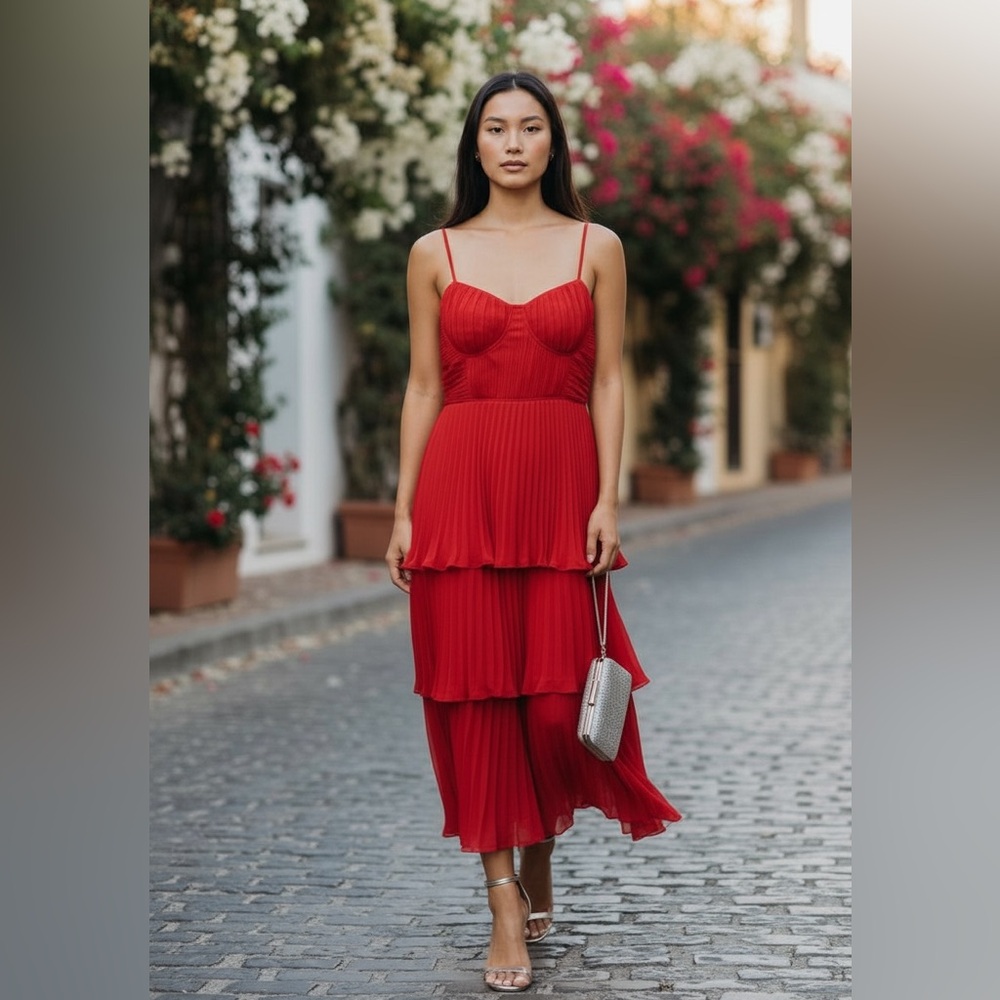 Lulu's Striking Red High Low Dress
